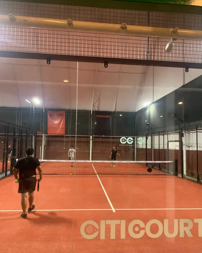 Player at the baseline